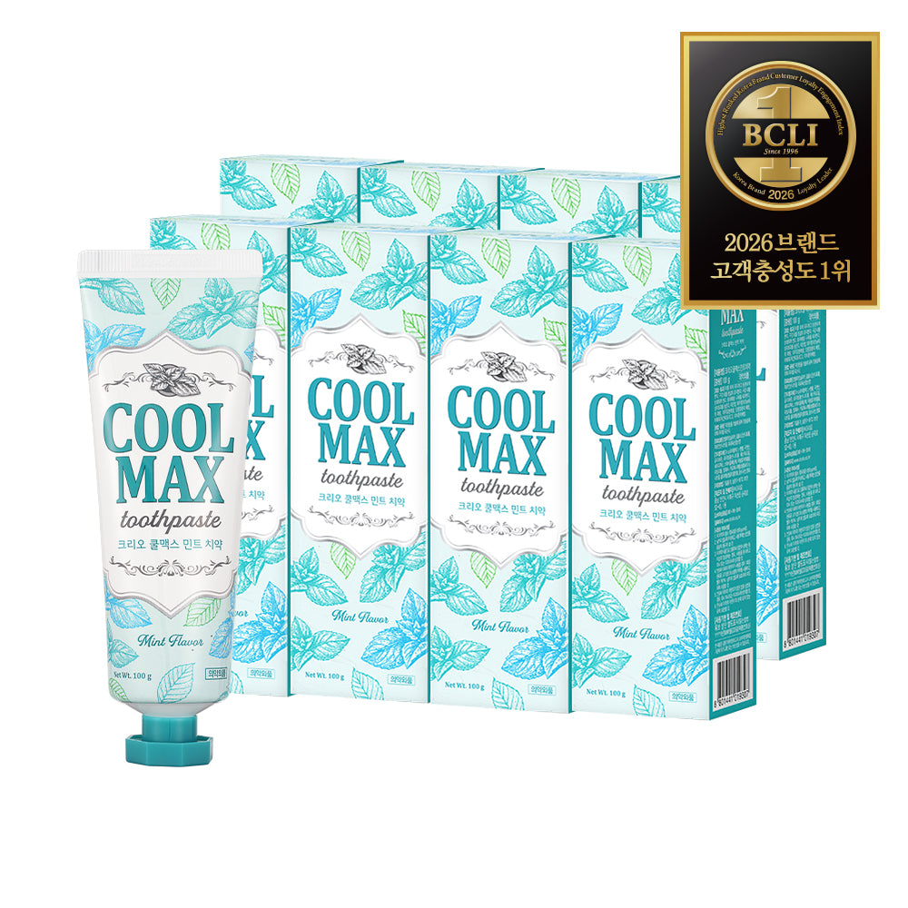 Clio Coolmax Mint Toothpaste 100g (8+1 Pack)