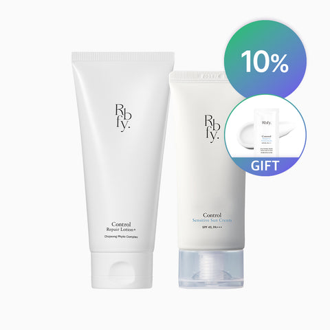RBFY Control Barrier Set - Control Barrier Lotion + Control Barrier UV Shield Sunscreen (2-piece Set)