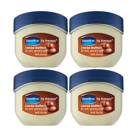 Vaseline Lip Therapy Original Mini Jar Lip Balm 7g (4 Pack)