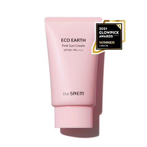 The Saem Eco Earth Pink Sun Cream SPF50+ 50ml (2 Pack)