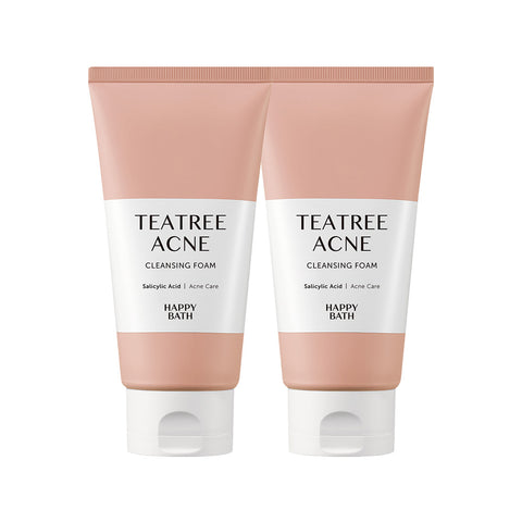 Happy Bath Natural Cleansing Foam White Clay 150g (2 pack)