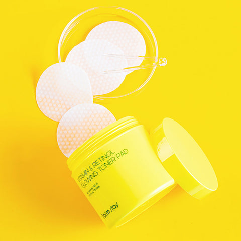 Farmstay Vitamin & Retinol Glowing Toner Pads (70 pads)