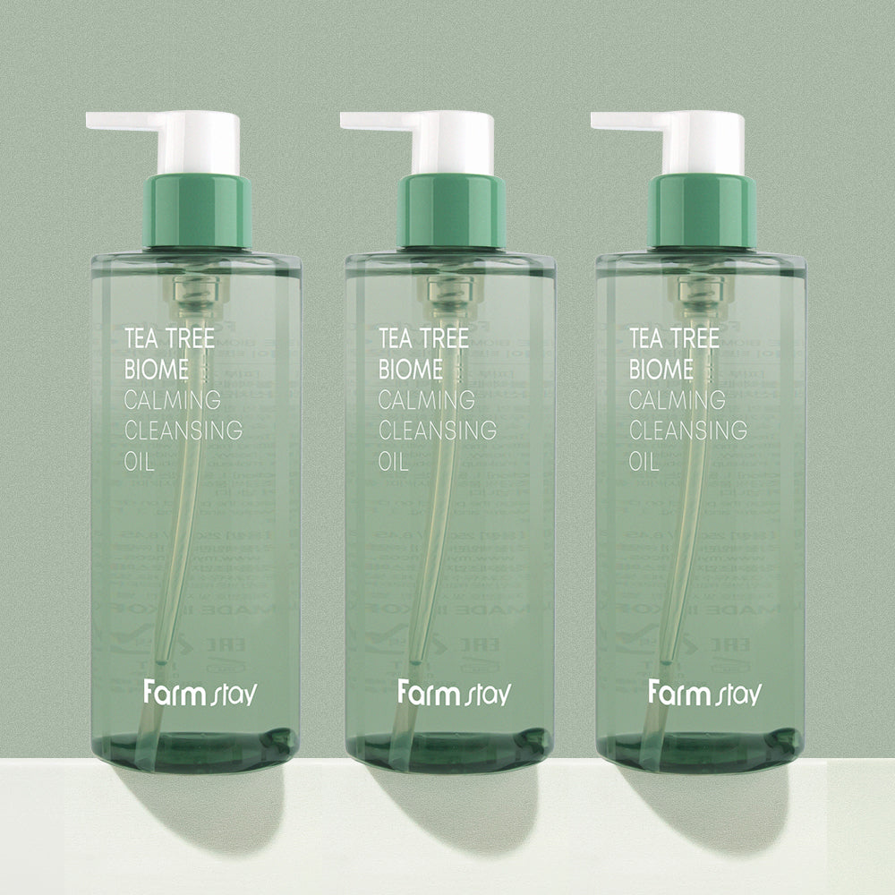 Farmstay Tea Tree Biome Calming Cleansing Oil 250ml (3 Pack)
