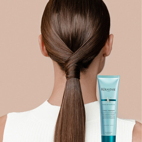 Kerastase Resistance Ciment Thermique Heat Protectant No-Rinse Treatment 150ml Duo Set (+Genesis Conditioner 10ml x2)