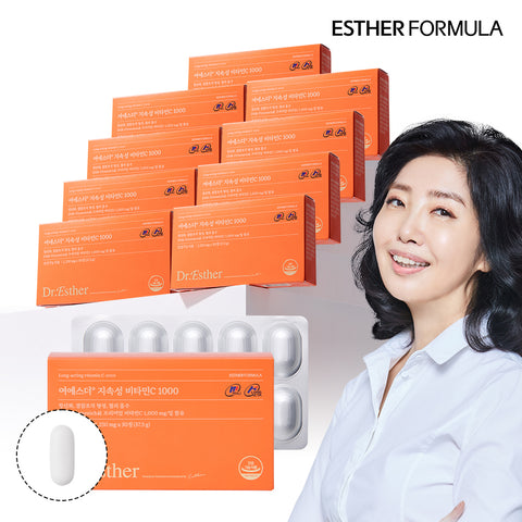 Esther Formula Sustained Vitamin C 1000 30 Tablets Pack of 10