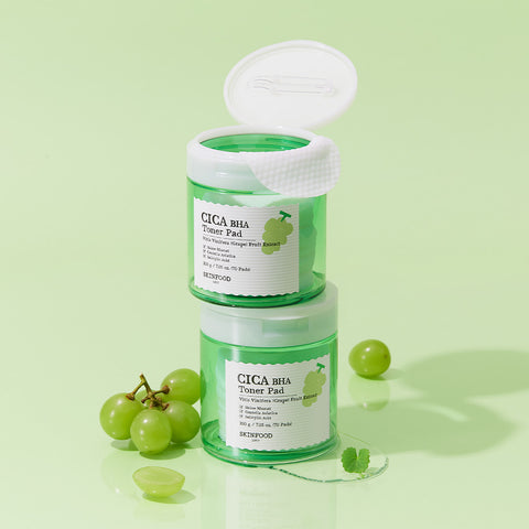 Skinfood Shine Muscat Cica Smooth Hydrating Toner Pads 70P