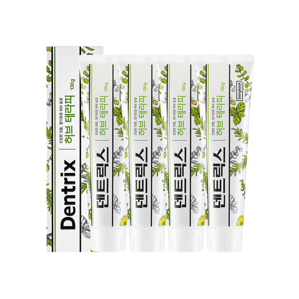 DongKook Pharmaceutical Dentrix Herb Therapy Toothpaste 130g (4 Pack)