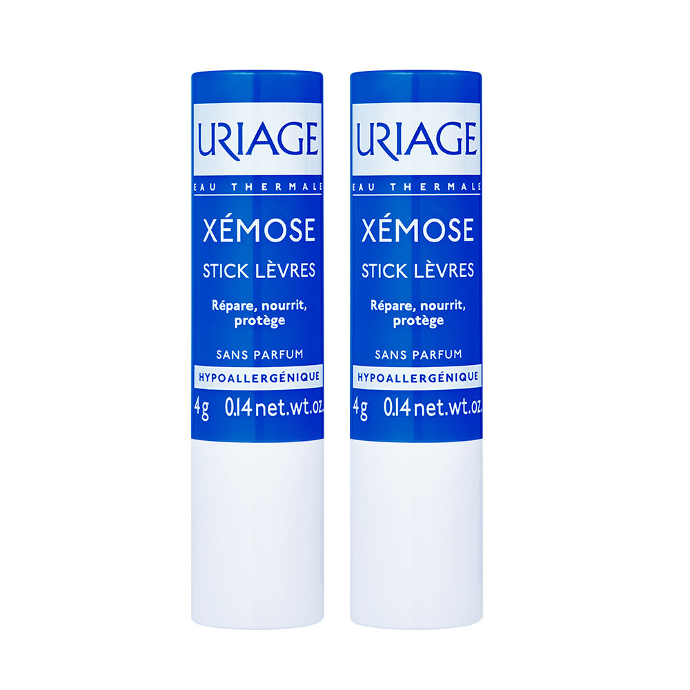 Uriage Xemose Lip Balm Stick 4 g (Unscented) (2 Pack)