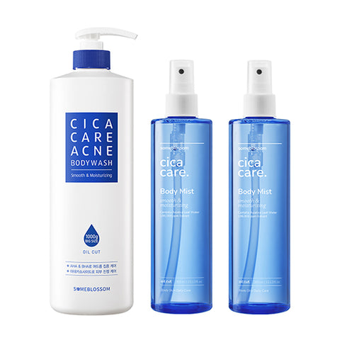 Someblossom Cica Care Body Set (Body Mist + Body Wash) - 2-Piece Set