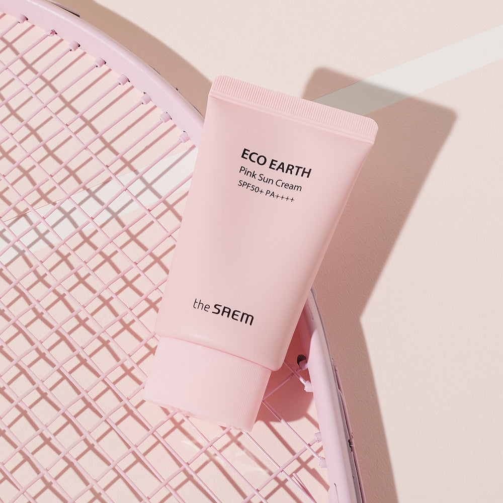 The Saem Eco Earth Pink Sun Cream SPF50+ 50ml (2 Pack)