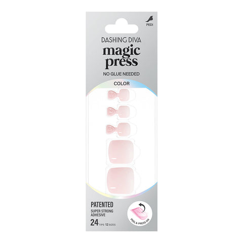 Dashing Diva Magic Press Pedicure Sugar Pink