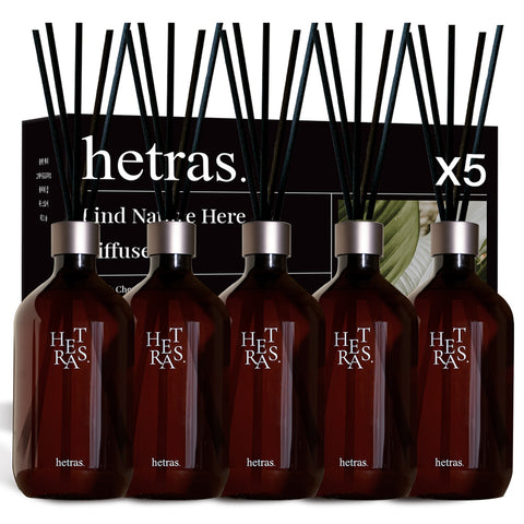 Hetras Premium Large Diffuser 500ml (5 Pack) Gift Set