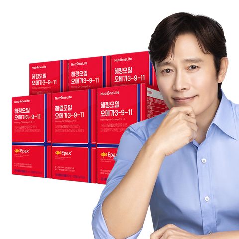 Nutrione Lee Byung-hun Herring Oil Omega-3-9-11 30 Capsules x 6 (Norway)