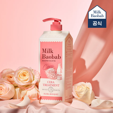 Milk Baobab Cera Shampoo 1 + Body Wash 1 (Flora Bouquet), 1.2L - 2-Pack