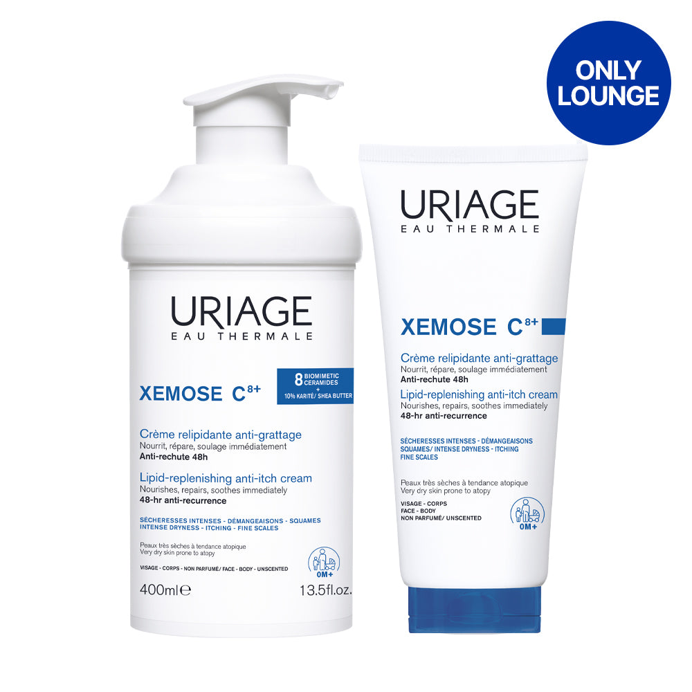 Uriage Xemose C8+ Creme 400 ml + 200 ml (Family High-Moisture Body Cream)
