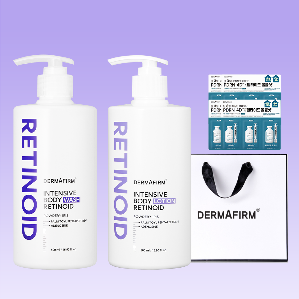 Dermafirm Retinoid Body Wash 500ml + Body Lotion 500ml (2-Piece Set)