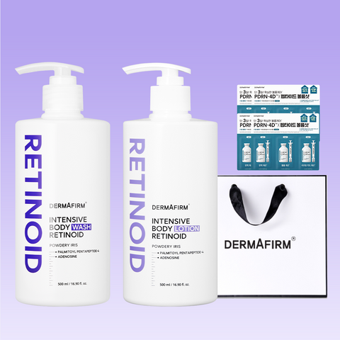 Dermafirm Retinoid Body Wash 500ml + Body Lotion 500ml (2-Piece Set)