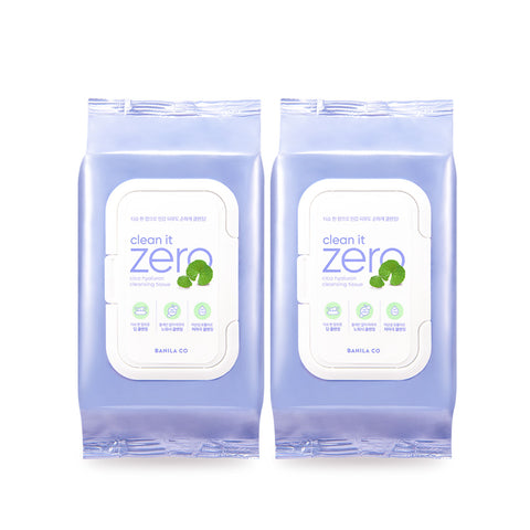 Banila Co Clean It Zero Cica Hyaluron Cleansing Wipes 80ea + 80ea