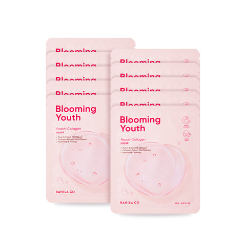 Banila Co Blooming Youth Peach Collagen Mask Sheet 20ml x 10