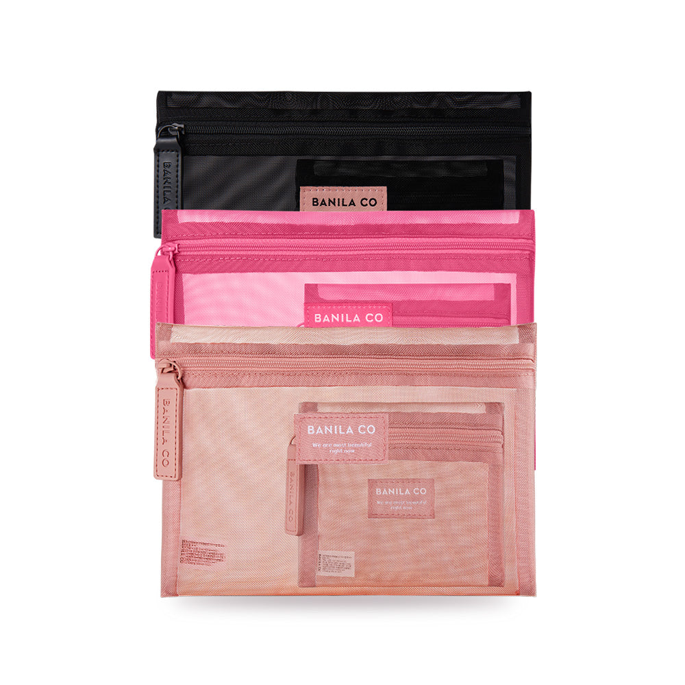 Banila Co Mesh Pouch 3pc Set