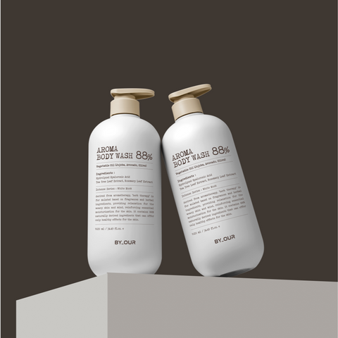 Byour Mildly Acidic Perfume Aroma Body Wash White Musk 1.02L x 2