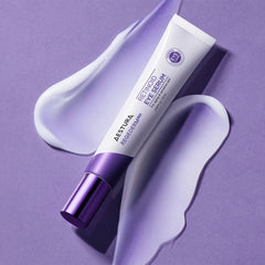 Skincare product with a purple background