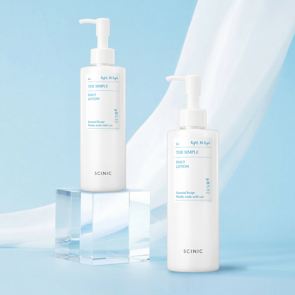 Scinic The Simple Vegan Daily Lotion 300ml (2 Pack)