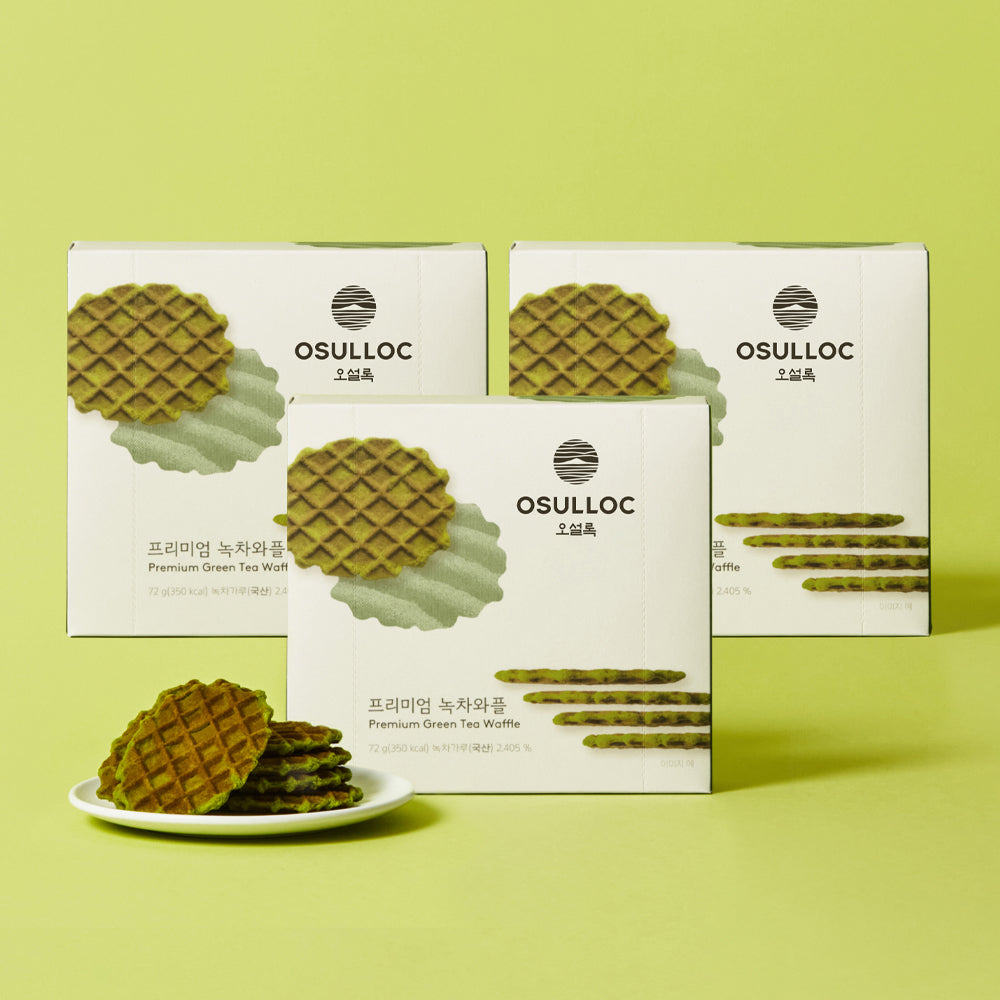 OSULLOC Premium Green Tea Waffle 3-Pack