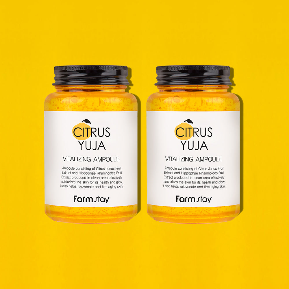 Farmstay Citrus Yuzu Vitalizing Ampoule 250ml (2 pack)
