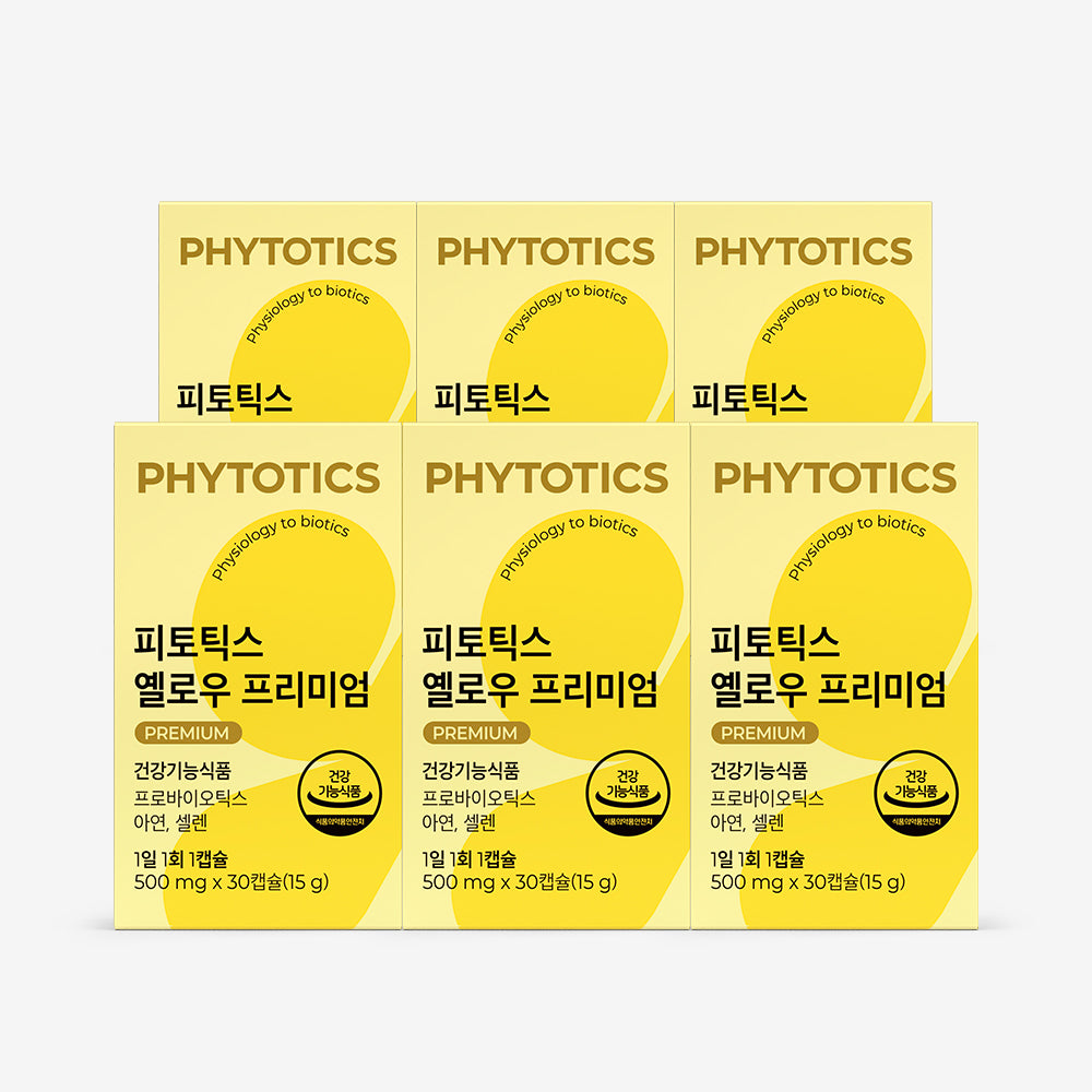 Phytotics Yellow Premium Women's Vaginal-Origin Probiotics 500mg x 30 Capsules (6 Pack)