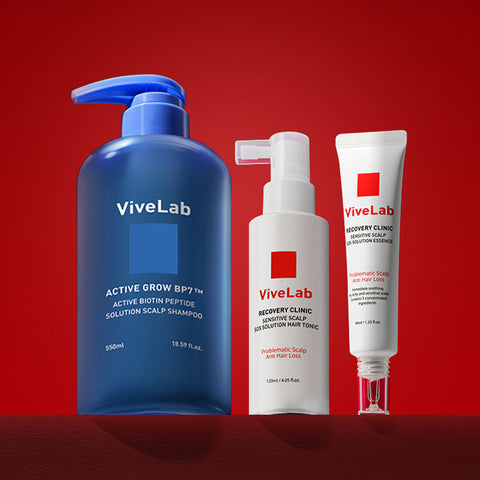 Vivelab Scalp Trouble Care SET (SOS Scalp Tonic + SOS Scalp Essence + Active Biotin Shampoo)