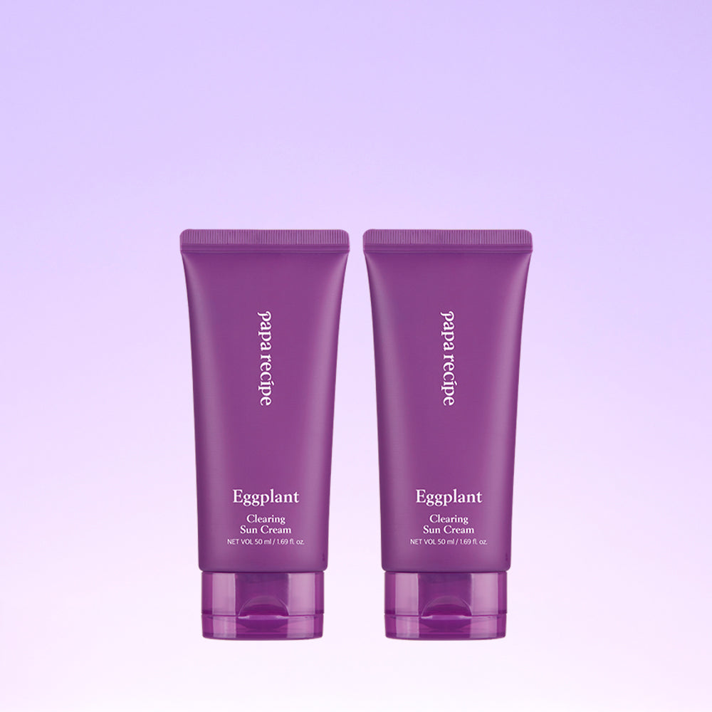 Papa Recipe Eggplant Clearing Watery Organic Sunscreen 50ml (2 Pack)