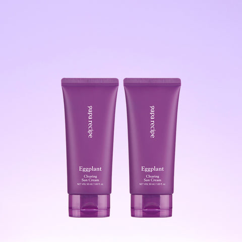 Papa Recipe Eggplant Clearing Watery Organic Sunscreen 50ml (2 Pack)