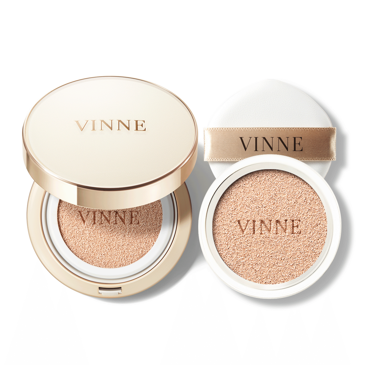 Vinne Prestige Glow Skin-Fit Cushion Set SPF50+ PA++++ (1 Compact + 1 Refill)