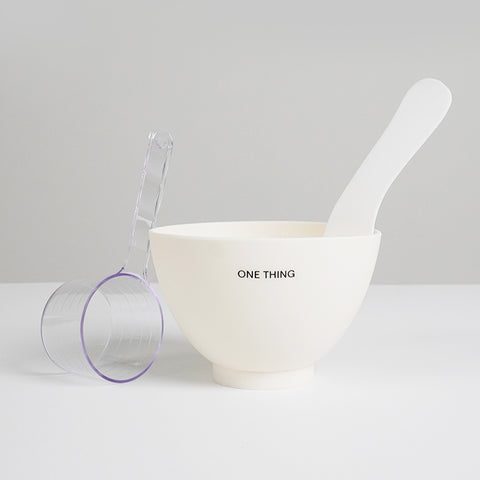 One Thing Pack Tool 3-Piece Set (Silicone Bowl 250ml + Spatula + 50ml Measuring Cup)