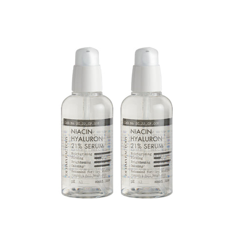 Derma Factory Niacin Hyaluron 21% Serum 80ml (2-Pack)