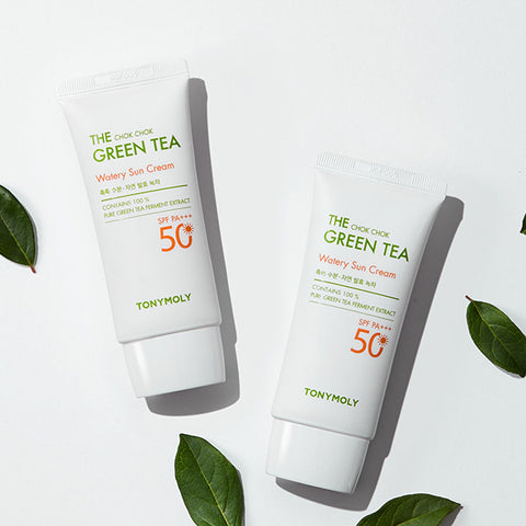 TONYMOLY The Chok Chok Green Tea Moisture Sun Cream (2-Pack 50ml x 2)