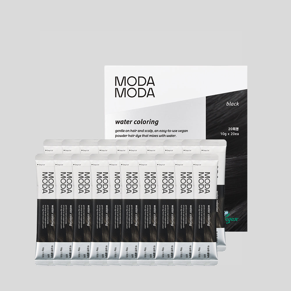 MODAMODA The Mild Water Hair Dye 20 Sheets (Black) - Refill