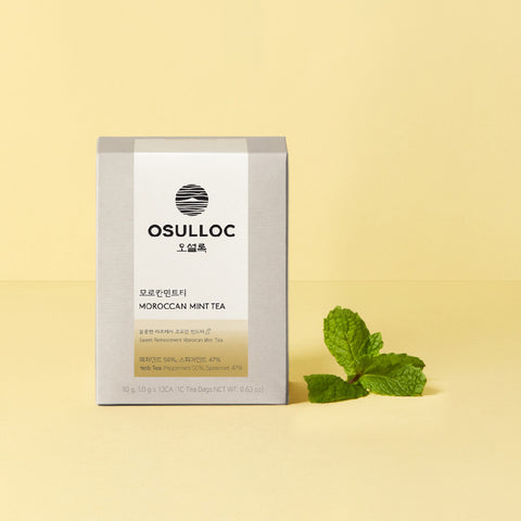OSULLOC Moroccan Mint Tea 10-Pack Pyramid Tea Bags 18g