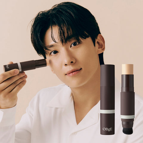 OBGE Natural Cover Foundation + Mood Change Color Lip Balm Set
