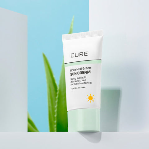 Kim Jeong Moon Aloe CURE Aqua Mild Green Sun Cream 40ml (2-Pack)