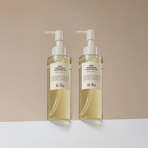 Itfu Job's Tears & Rice Deep Pore Grain Cleansing Oil 200ml (2 Pack)