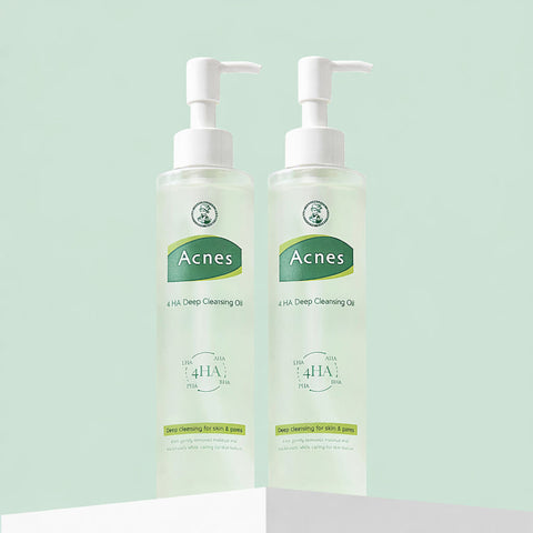 Acnes Poha Deep Cleansing Oil 190ml (2 Pack) (includes 5 x 2ml samples)
