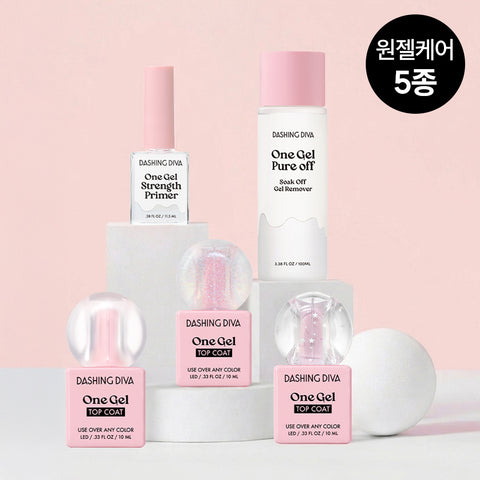 Dashing Diva One Gel Care & Top Coat 2-Piece Set (10ml each)