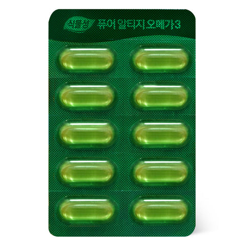 Koreaeundan Plant-Based Pure rTG Omega-3 60 Capsules (1 Pack 2 Months)