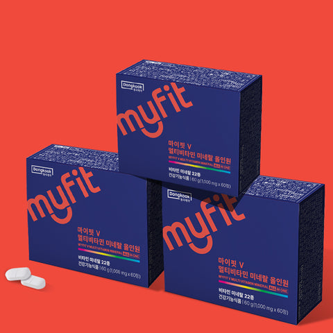DongKook MyFit Drinkable Vitamin Immune Shot 14 Bottles (2 Boxes) + MyFit V Multivitamin Mineral All-in-One 60 Tablets (2 Boxes) Multivitamin Set