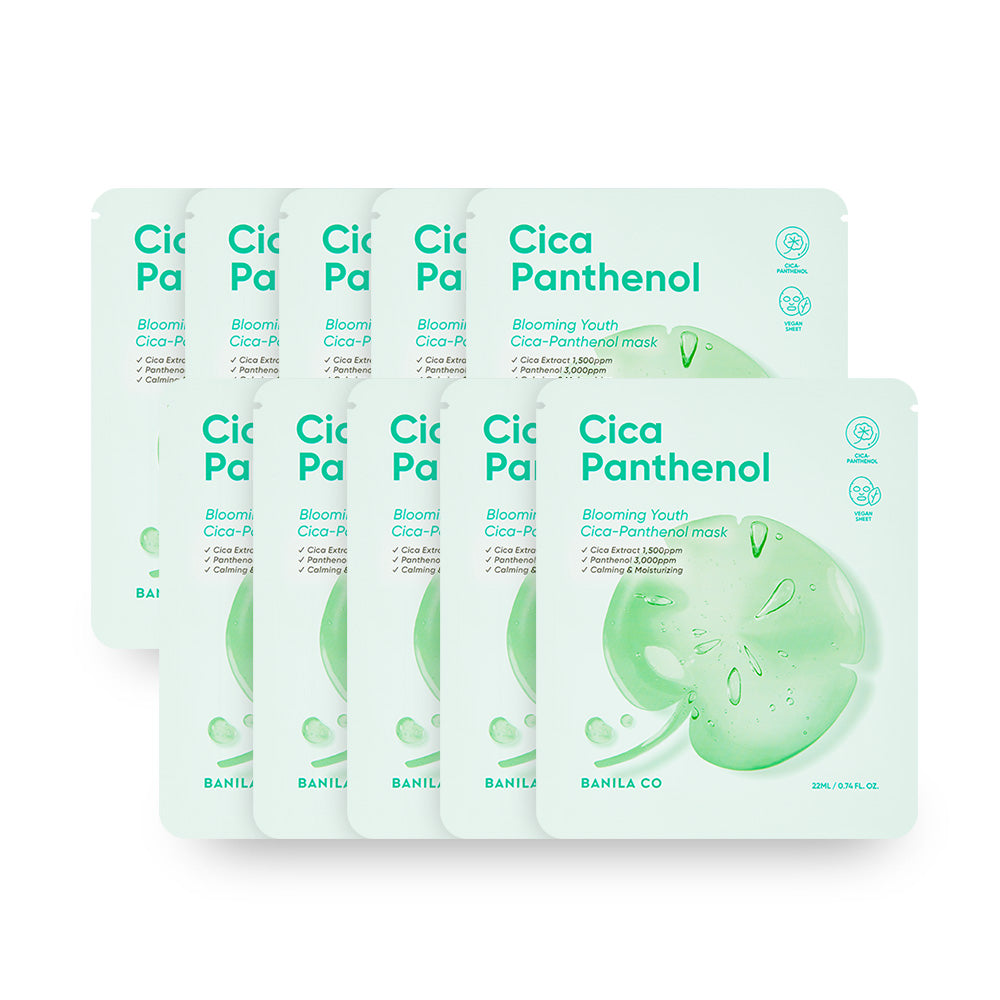 Banila Co Blooming Youth Cica Panthenol Mask Sheet 22ml (10pcs)