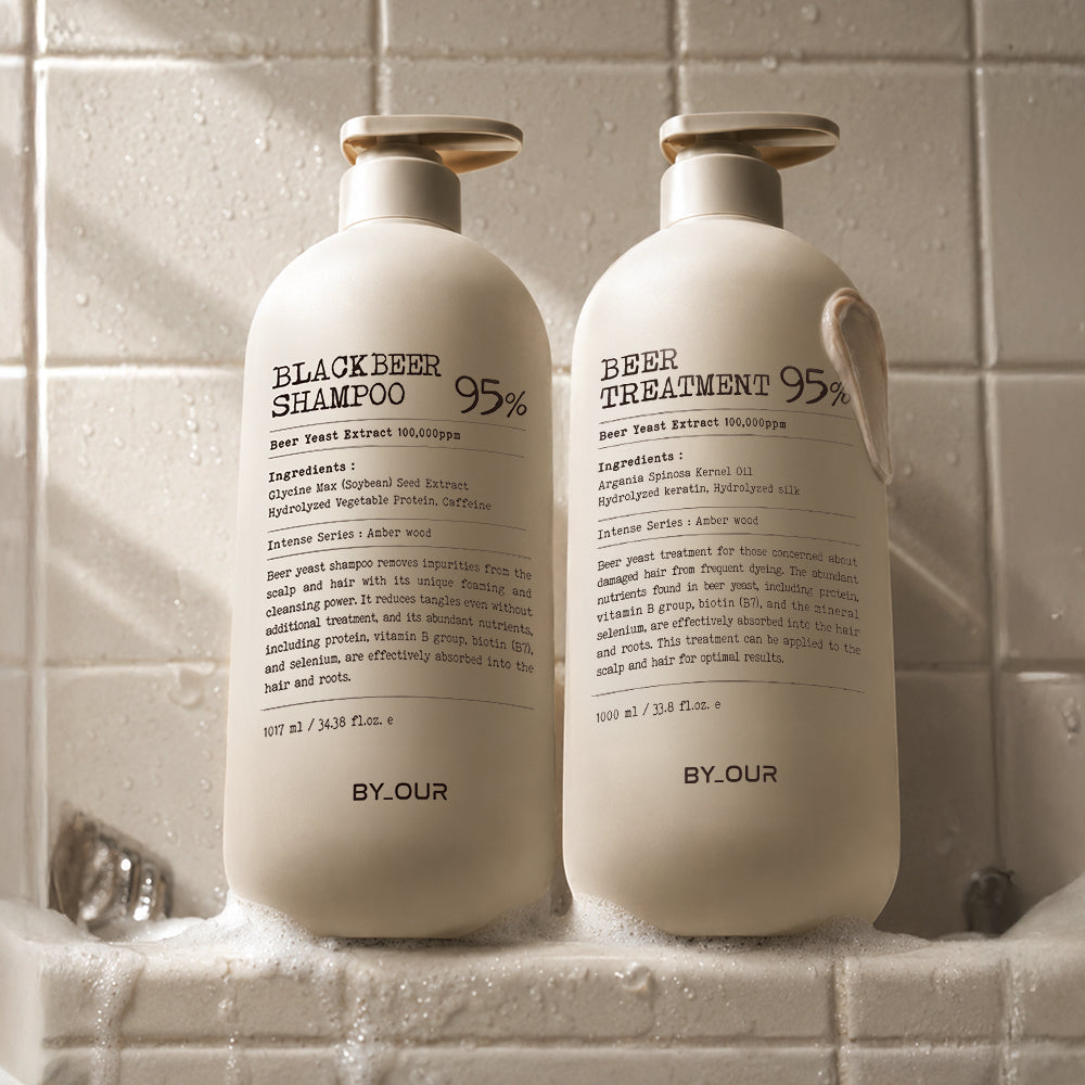Byour Beer Yeast Hair Loss Care Shampoo 1017ml + Beer Yeast Protein Treatment 1017ml