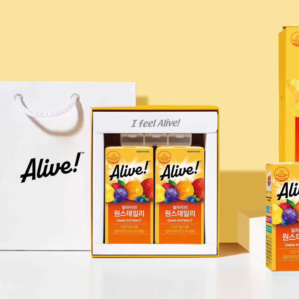 Alive Once Daily All-in-One Multivitamin Gift Set 60 Tablets x 2 Boxes
