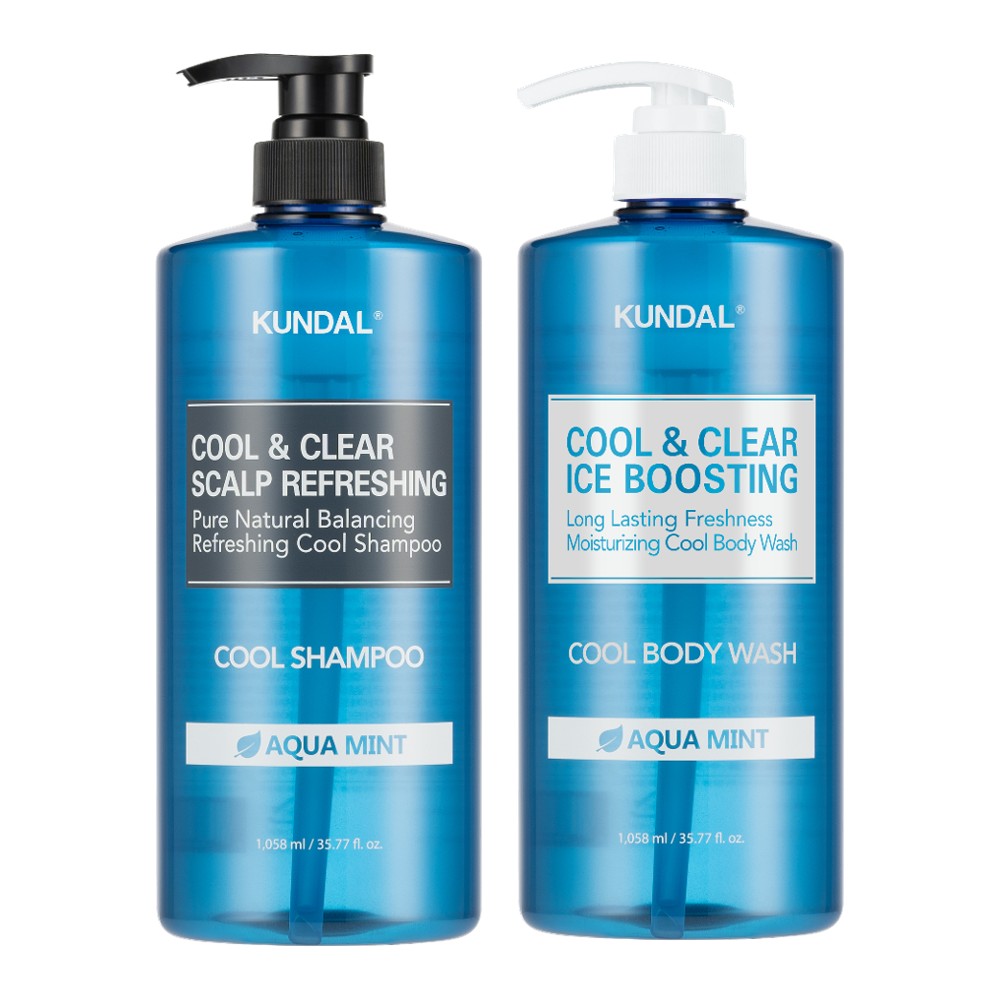 Kundal Cool Shampoo 1058ml (1) + Cool Bodywash 1058ml (1) Set
